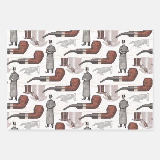  herenman met opening bovenaan inpakpapier vel (Voorkant 2)