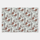 herenman met opening bovenaan inpakpapier vel (Voorkant)