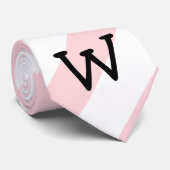 Herenontwerperstropdassen Stijlvolle Roze & Witte  Stropdas (Opgerold)