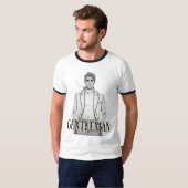 Herenpijpportret T-shirt (Voorkant volledig)
