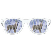 herensneeuwrivierkregel retro zonnebril (Voorkant)