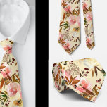 Herenstropdas | Bruiloft & Bloemstukken voor halsb Stropdas<br><div class="desc">Roze ivoor off-white crème bloemen Mooie bloemen bloemrozen halsdoek. Geweldig voor formele gelegenheden en bruiloften!</div>