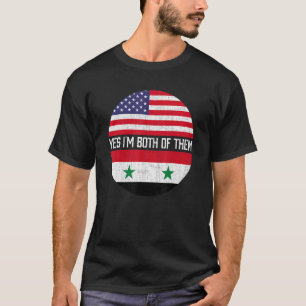 Hererfenis van de halve Amerikaanse halve Syrische T-shirt