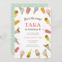 Heres de uitnodiging om Ice crème op te nemen