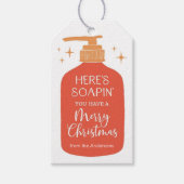 Here's Soaping You Have a Merry Christmas Cadeaulabel (Voorkant)