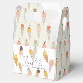 Here's the Scoop Colorful Ice Cream 1st Birthday Bedankdoosjes (Geopend)