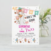 Here's the Scoop Silly Goose Birthday Kaart (Staand voorkant)