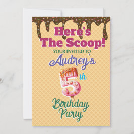 Here's the Scoop Waffel Cone Kaart