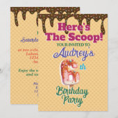 Here's the Scoop Waffel Kegel Kaart (Voorkant / Achterkant)