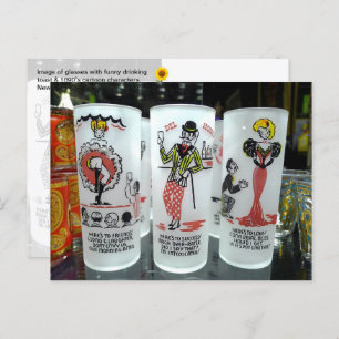 "Here's to..."  glaswerk, New Orleans, LA - Briefkaart