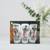 "Here's to..."  glaswerk, New Orleans, LA - Briefkaart (Staand voorkant)