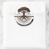 Here's to Our Roots!  Ronde Sticker (Tas)