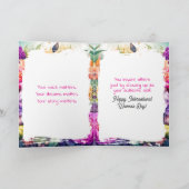 Here's to Strong Women International Women's Day  Kaart (Binnen)