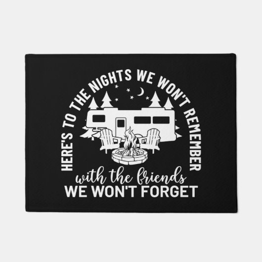 Here's To The Nights We Won't Remember Deurmat (Voorkant)