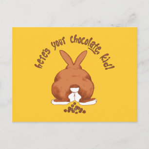 Heres Your Chocolate Pooping Bunny © Sandy Long Briefkaart
