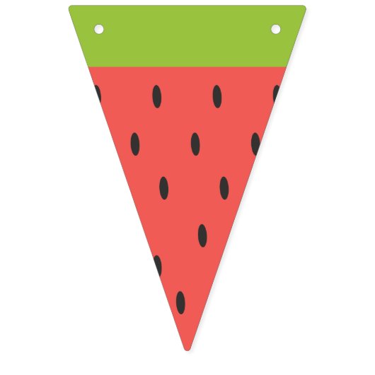 Herfrissende zomerwatermeloen. vlaggetjes (Derde vlag)