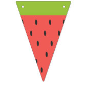 Herfrissende zomerwatermeloen. vlaggetjes (Derde vlag)