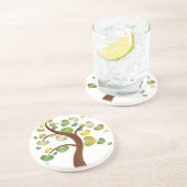 Herfshartenboom Zandsteen Onderzetter (Zijkant)