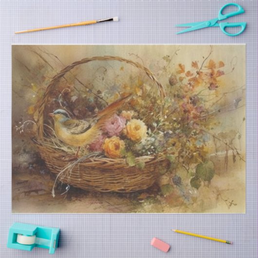 Herfsmandje Tissuepapier (Craft)