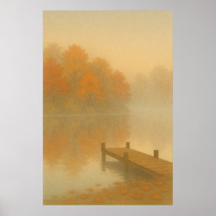 Herfst 10, september Stilte, seizoensgebonden prin Poster