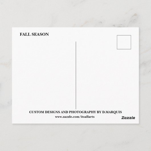 HERFST #1 BRIEFKAART (Achterkant)