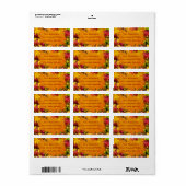 Herfst 1 etiket (Full Sheet)