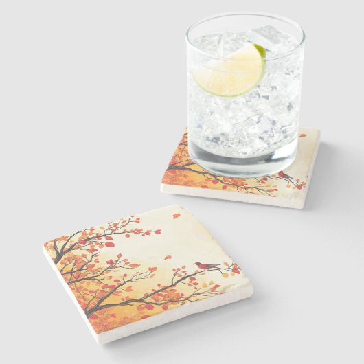 HERFST #1 STENEN ONDERZETTER (Zijkant)