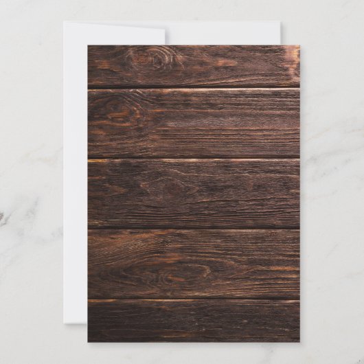 Herfst 1e Verjaardagsfeest Eenvoudige Rustieke Pom Kaart (Achterkant)