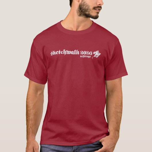 Herfst 2026 Usk Chicago SketchWalk T-shirt (Voorkant)