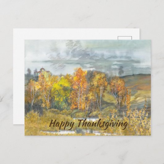 herfst 300 feestdagenkaart (Voorkant / Achterkant)