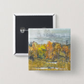 herfst 300 vierkante button 5,1 cm (Voorkant /achterkant)