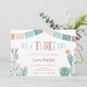 Herfst 3e verjaardag van het meisje met de ESTA-we Kaart (Staand voorkant)