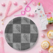 Herfst 4 hoeken Grijze tinten Binnenste Bord (Feest)