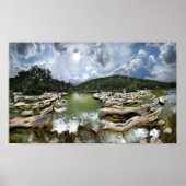 Herfst 5 - Barton Creek in Austin Texas Poster (Voorkant)