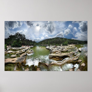 Herfst 5 - Barton Creek in Austin Texas Poster