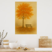 Herfst 5, nog herfstmorgen, seizoensgebonden print (Keuken)