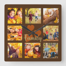 Herfst 8 Foto Bruin Goud Oranje Hart Familie
