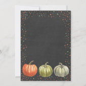 Herfst A Little Pumpkin Chalkboard Autumn Birthday Kaart (Achterkant)