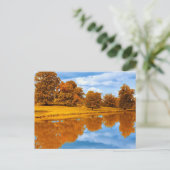 Herfst aan het Meer Briefkaart (Staand voorkant)