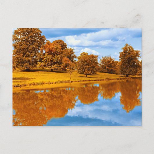 Herfst aan het Meer Briefkaart (Voorkant)