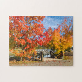 Herfst aan het meer in Noord-Idaho 200-delige puzz Legpuzzel