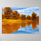 Herfst aan het Meer Poster (Voorkant)