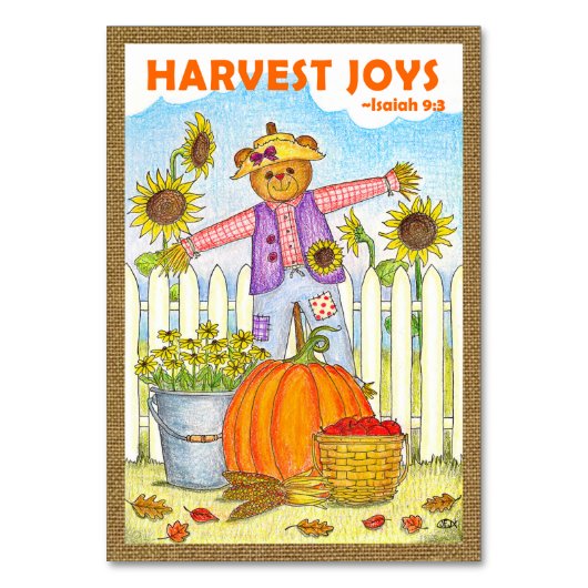 Herfst Aankomende Evenementen Kerktafel Kaart (Voorkant)