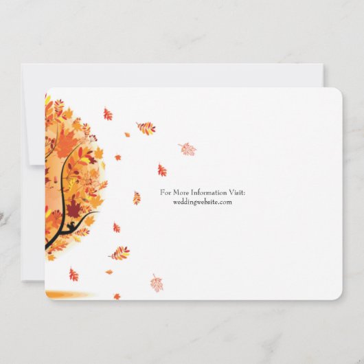 Herfst - Aankondiging van een herfst - Buurbruilof (Achterkant)