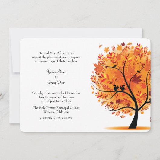 Herfst - Aankondiging van een herfst - Buurbruilof (Voorkant)