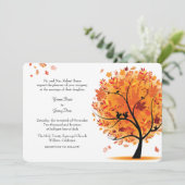 Herfst - Aankondiging van een herfst - Buurbruilof (Staand voorkant)