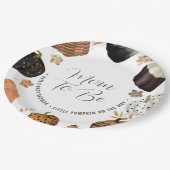 Herfst Aanstaande Moeder Kleine Pompoen Baby Showe Papieren Bordje (Gekanteld)