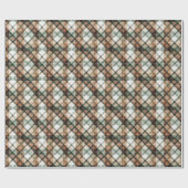 Herfst Aarde Plaid Cadeaupapier (Vlak)