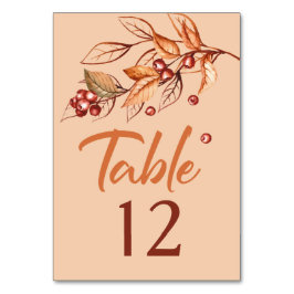 Herfst Aarde Toon Terracotta Bruiloft Kaart