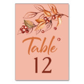 Herfst Aarde Toon Terracotta Bruiloft Kaart (Achterkant)